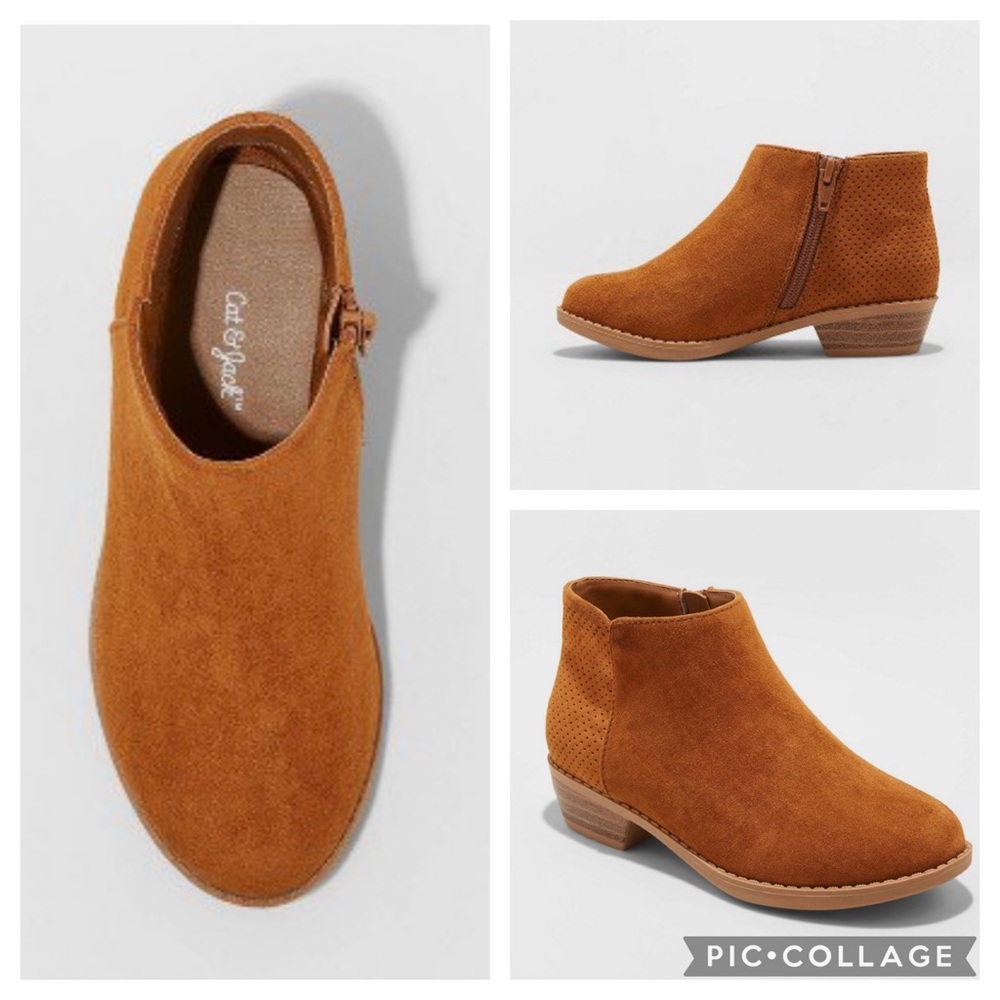 Cat & Jack Debbie Ankle Bootie w/ Zipper Size 3